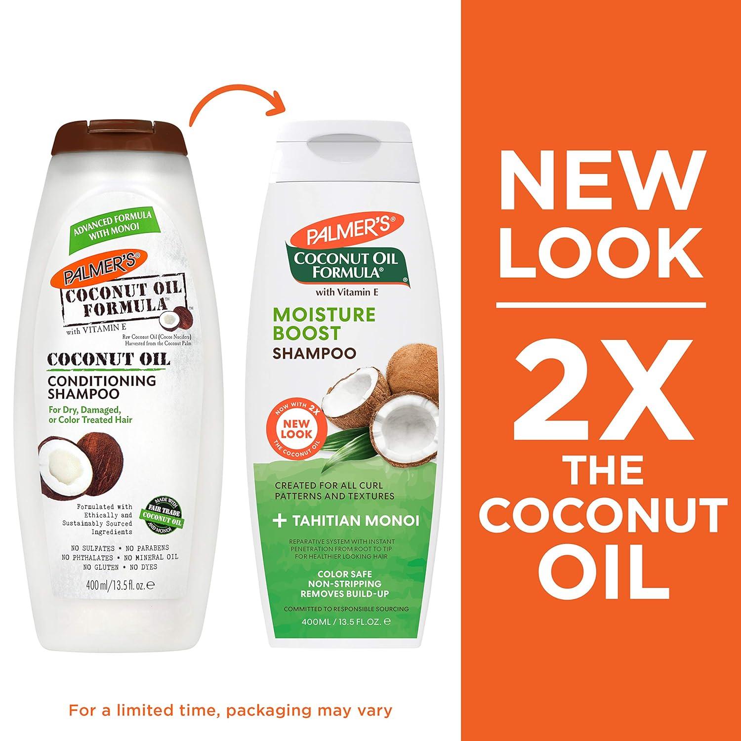 Palmer’s Coconut Oil Formula Conditioning Shampoo 400ml(13.5 Fl Oz (Pack of 1)) - view 2