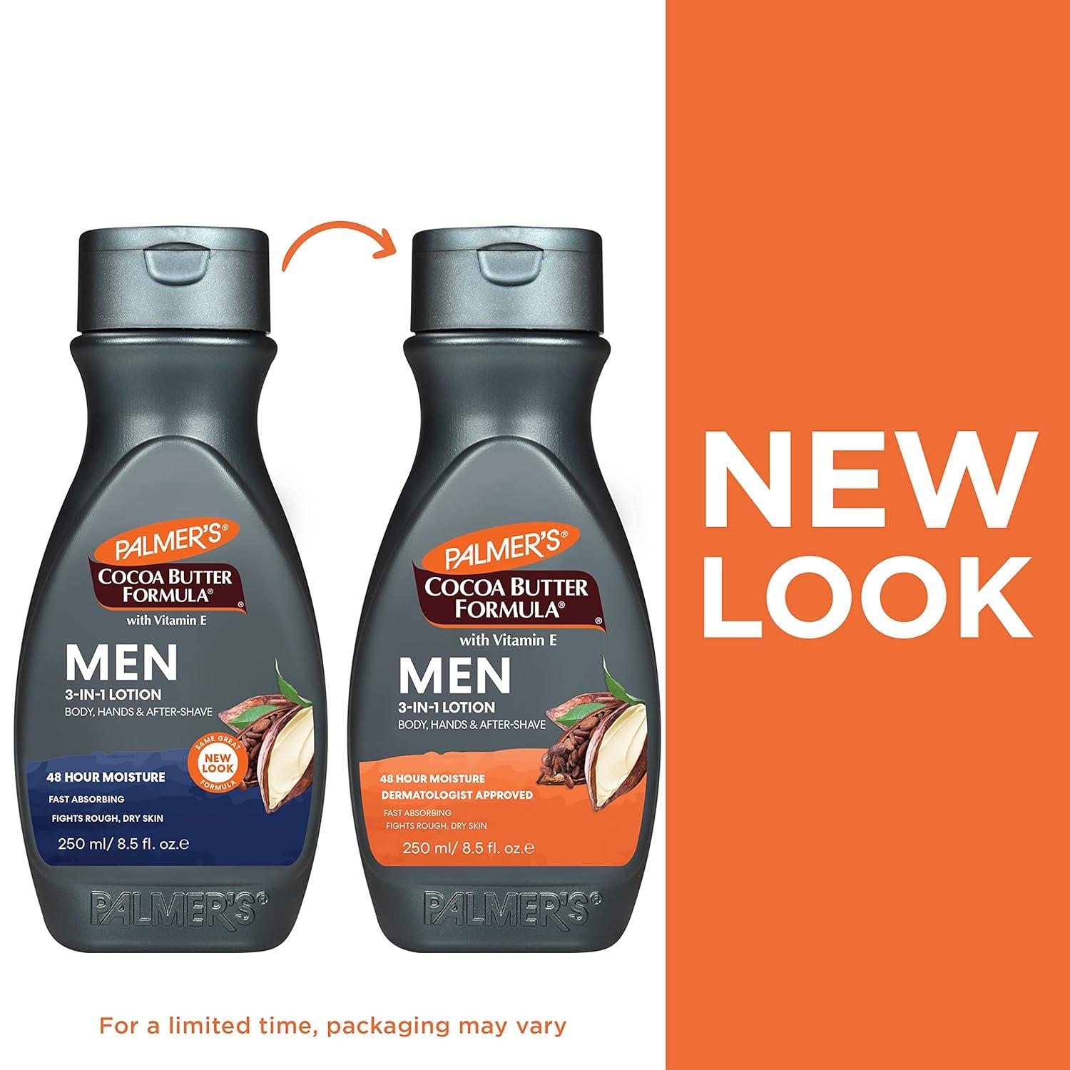 Palmer’s Cocoa Butter Formula Men’s 3-in-1 Fast Absorbing Face & Body Lotion, 8.5 oz.(8.5 Fl Oz (Pack of 2)) - view 4