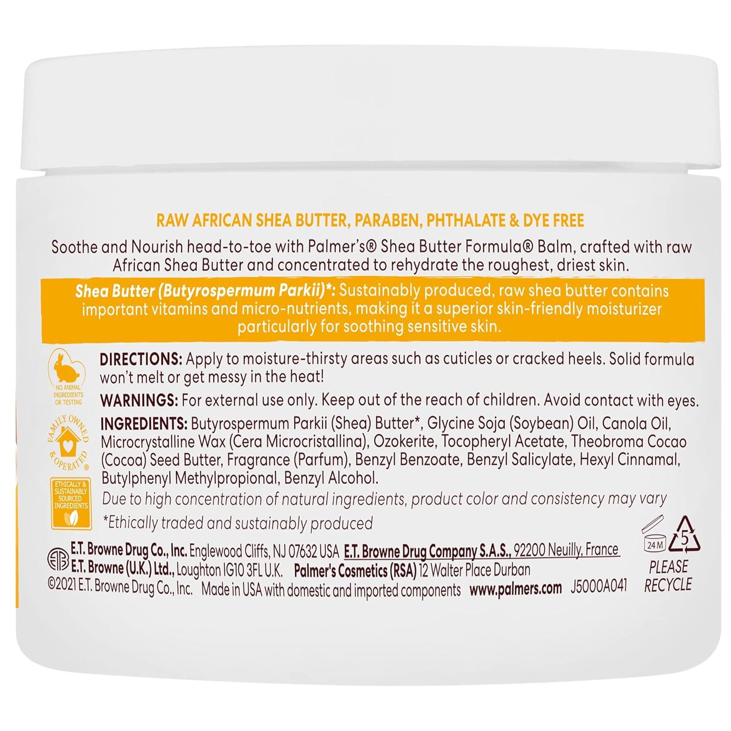 Palmer’s Shea Formula Raw Shea Balm with Vitamin E, 3.5 Ounces - view 2