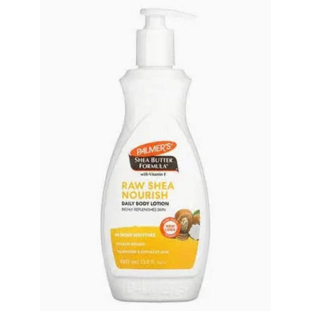 Palmer’s Shea Formula Raw Shea Body Lotion for Dry Skin, Hand & Body Moisturizer, Value Size Pump Bottle, 33.8 Ounces (Pack of 1)(13.5 Fl Oz (Pack of 2))