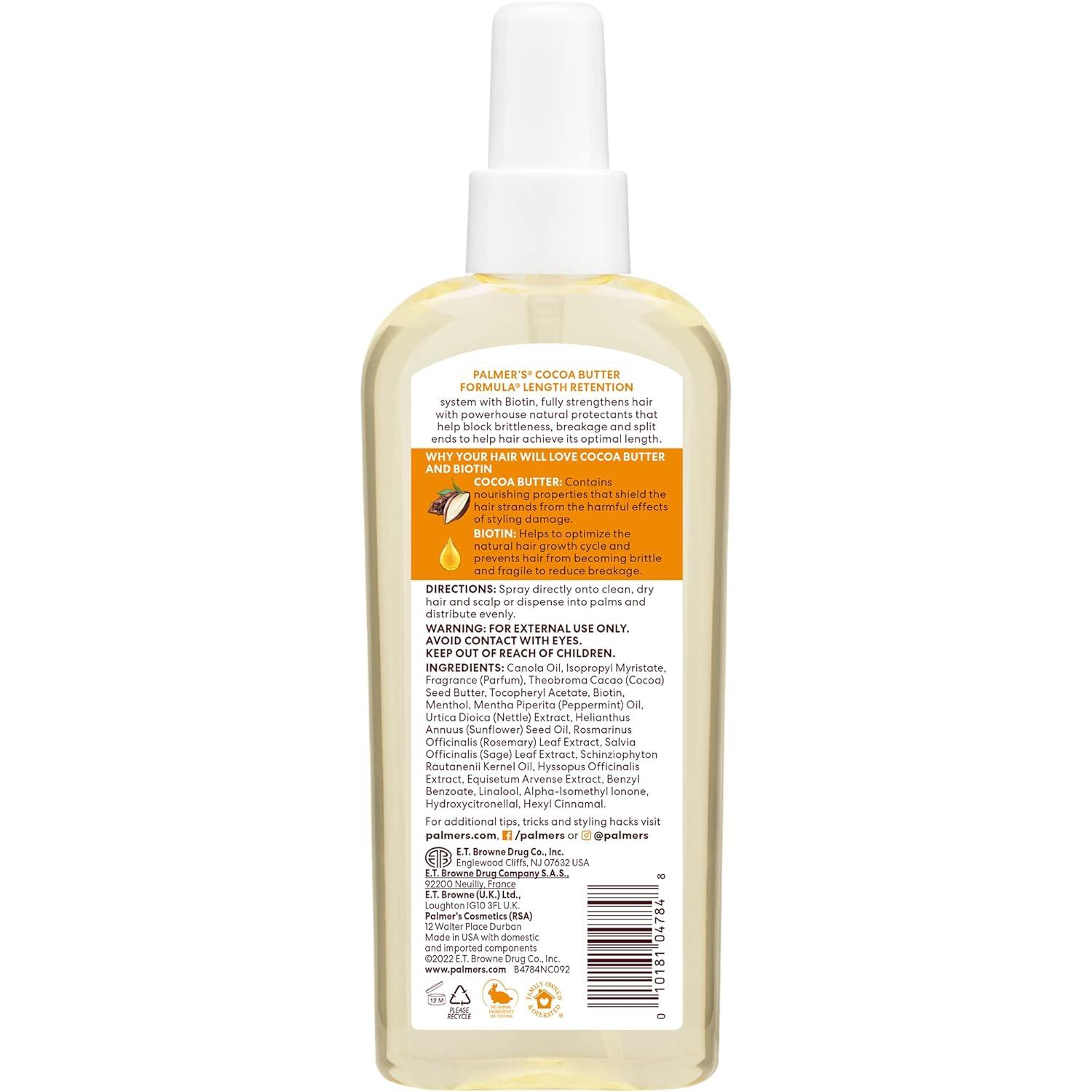 Palmer’s Cocoa Butter & Biotin Length Retention Hair and Scalp Oil, 5.1 Ounce (Packaging May Vary)(5.1 Fl Oz (Pack of 1)) - view 2
