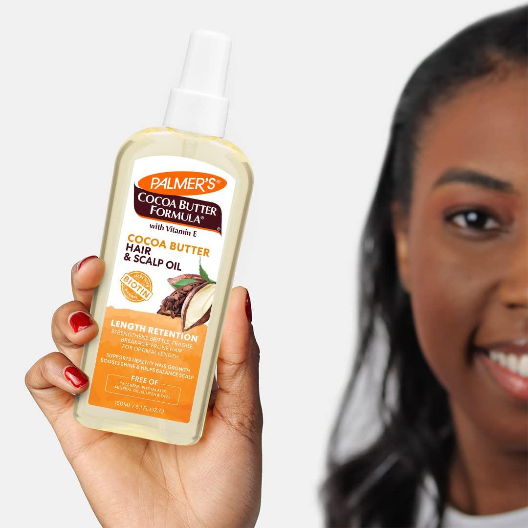 Palmer’s Cocoa Butter & Biotin Length Retention Hair and Scalp Oil, 5.1 Ounce (Packaging May Vary)(5.1 Fl Oz (Pack of 1)) - view 5