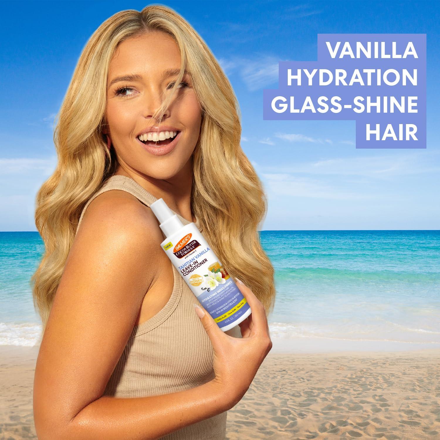 Palmer’s Cocoa Butter Formula, Tahitian Vanilla Leave In Conditioner Spray, (8.5 Fl Oz), Hydrating Hair Detangler with Acacia Honey & Vitamin E, Heat Protectant, Frizz Control & Long-Lasting Moisture - view 2