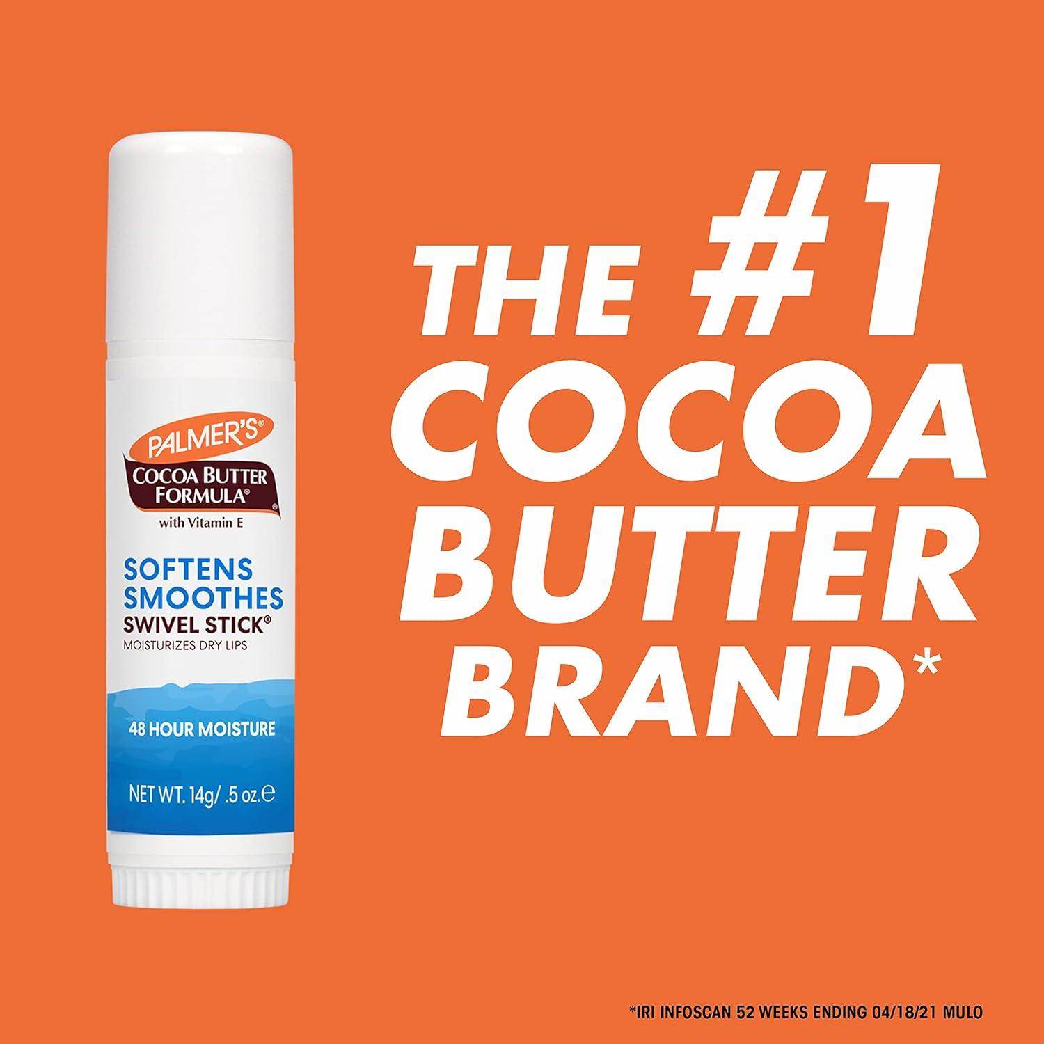 Palmer’s Cocoa Butter Formula Moisturizing Swivel Stick with Vitamin E, Lip Balm for Valentine’s Day, Face & Body Moisturizer Stick, Ideal for Treating Dry Skin Patches (Pack of 3) - view 7