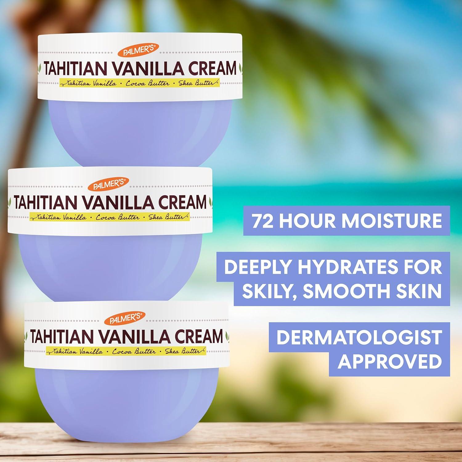 Palmer’s Cocoa Butter Formula Body Cream, Moisture Drenching Tahitian Vanilla, 8.8 Oz, 72Hr Hydration with Shea Butter & Vitamin E for Softer Skin, Protects & Soothes Dryness, Dermatologist Approved - view 4