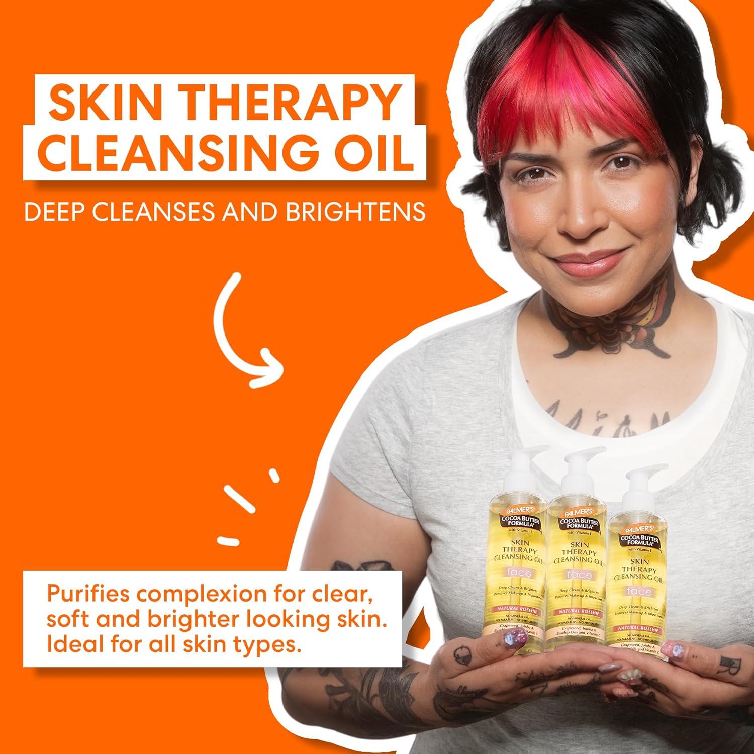 Nina Pool’s Top Palmer’s Picks (Set of 3): Skin Firming Cocoa Butter Body Lotion (13.5 oz), Skin Therapy Cleansing Facial Oil (6.5 fl. oz) & Moisturizing Swivel Lip Balm Stick (2 x 0.5 oz) - view 3