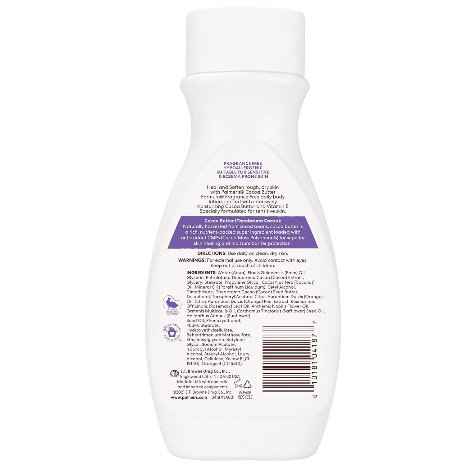 Palmer’s Cocoa Butter Body Oil + Body Lotion, Value Skin Care Bundle for Dry Skin, Provides 48 Hour Moisture to Dry, Rough Skin, Includes 1 Moisturizing Lotion (13.5 fl oz) and 1 Skin Oil (8.5 fl oz)(Fragrance Free) - view 3