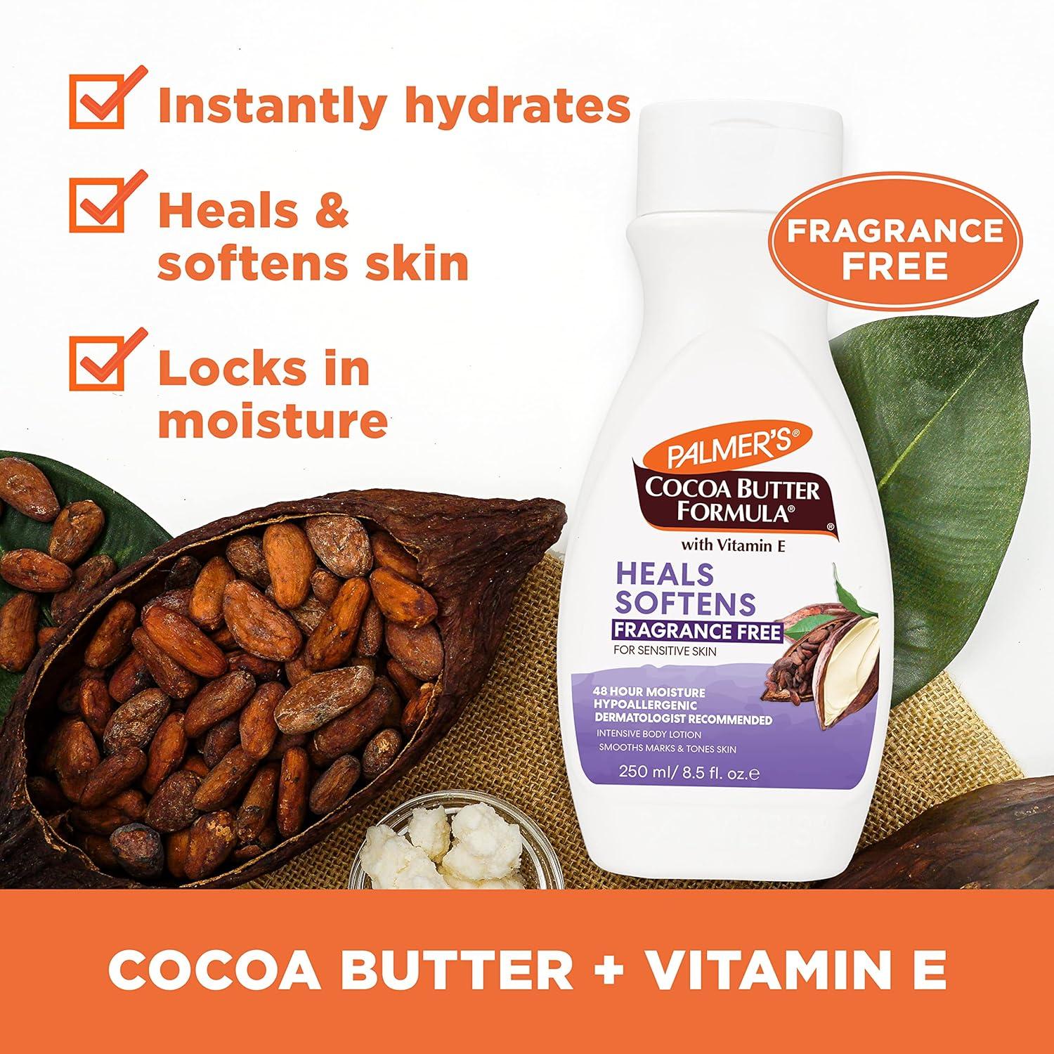 Palmer’s Cocoa Butter Body Oil + Body Lotion, Value Skin Care Bundle for Dry Skin, Provides 48 Hour Moisture to Dry, Rough Skin, Includes 1 Moisturizing Lotion (13.5 fl oz) and 1 Skin Oil (8.5 fl oz)(Fragrance Free) - view 4