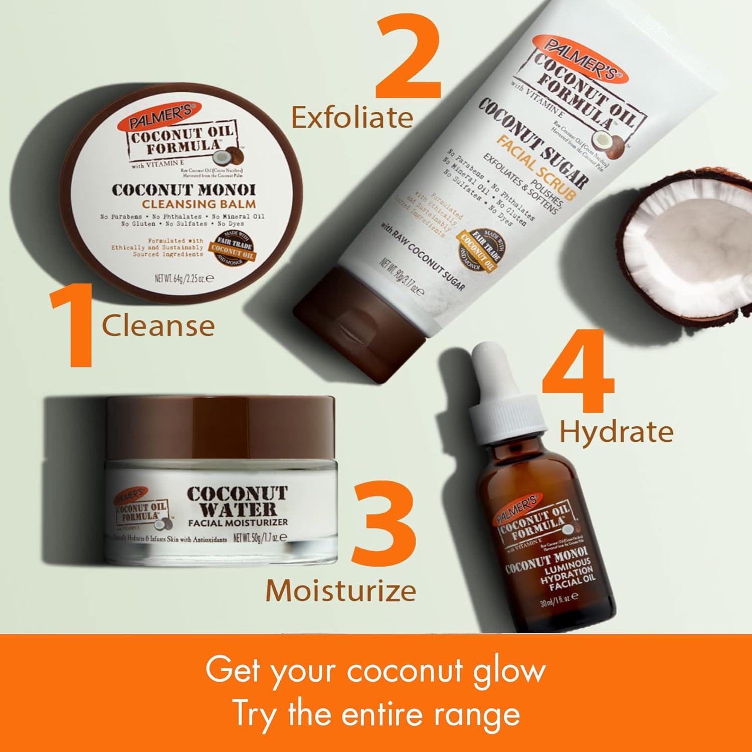 Palmer’s Coconut Oil Formula Coconut Sugar Facial Scrub Exfoliator, Face Scrub to Gently Exfoliate Away Dirt and Dead Skin Cells with Chamomile to Soften & Calm, 3.17 Ounces (Pack of 1)(1 Count (Pack of 2)) - view 6