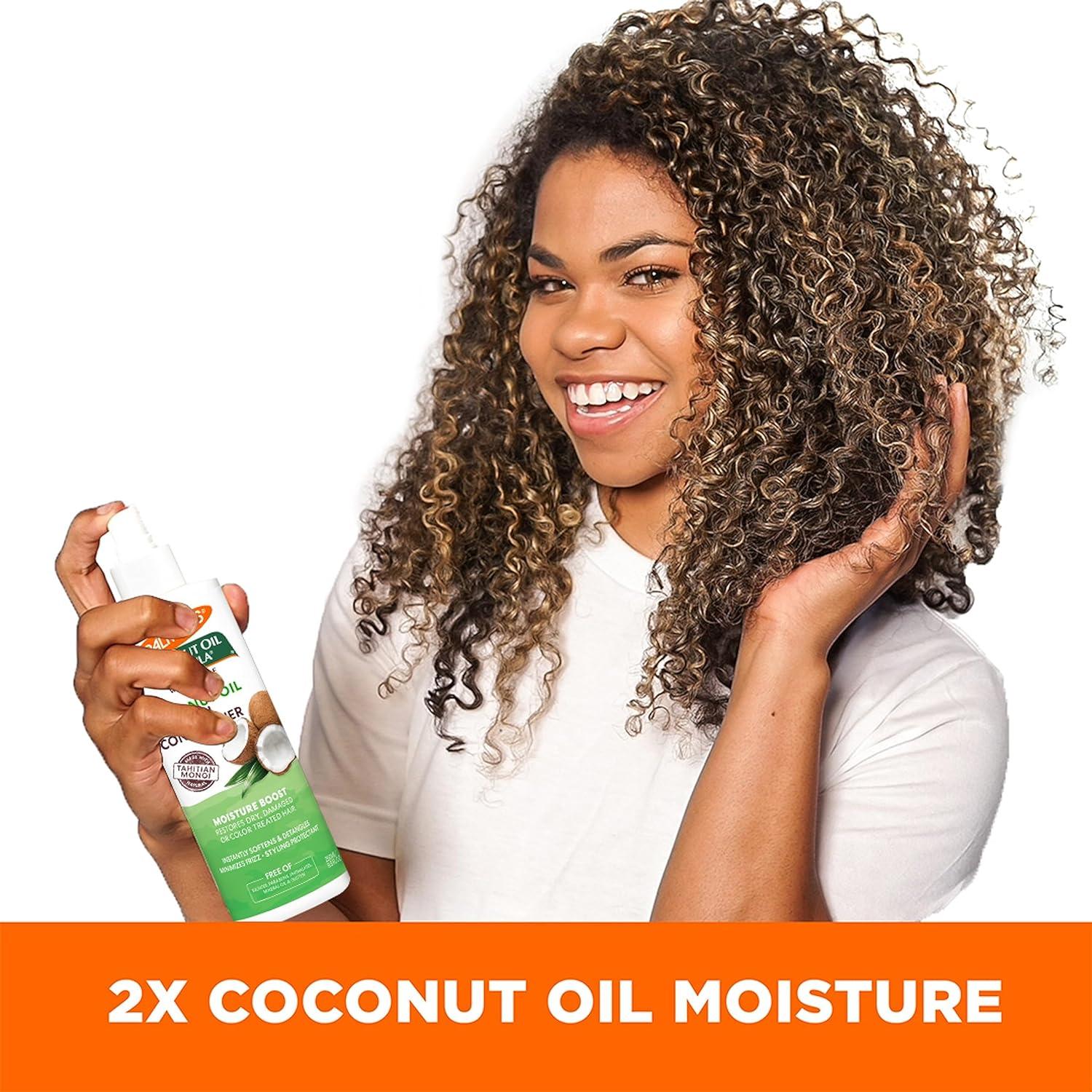 Palmer’s Coconut Oil Formula Moisture Boost Leave-In Conditioner Spray, Instantly Detangle, Hydrate and Strengthen Textured and Curly Hair, 8.5 Ounce(Leave In conditioner) - view 6