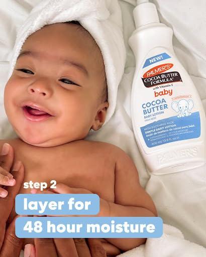 Palmer’s Cocoa Butter Formula Baby Essentials Trio, Lotion (13.5  Oz), Oil (5.1 Oz), Balm (3.5 Oz), Provides 48 Hr Moisture to Soothe & Protect Baby’s Skin - view 7