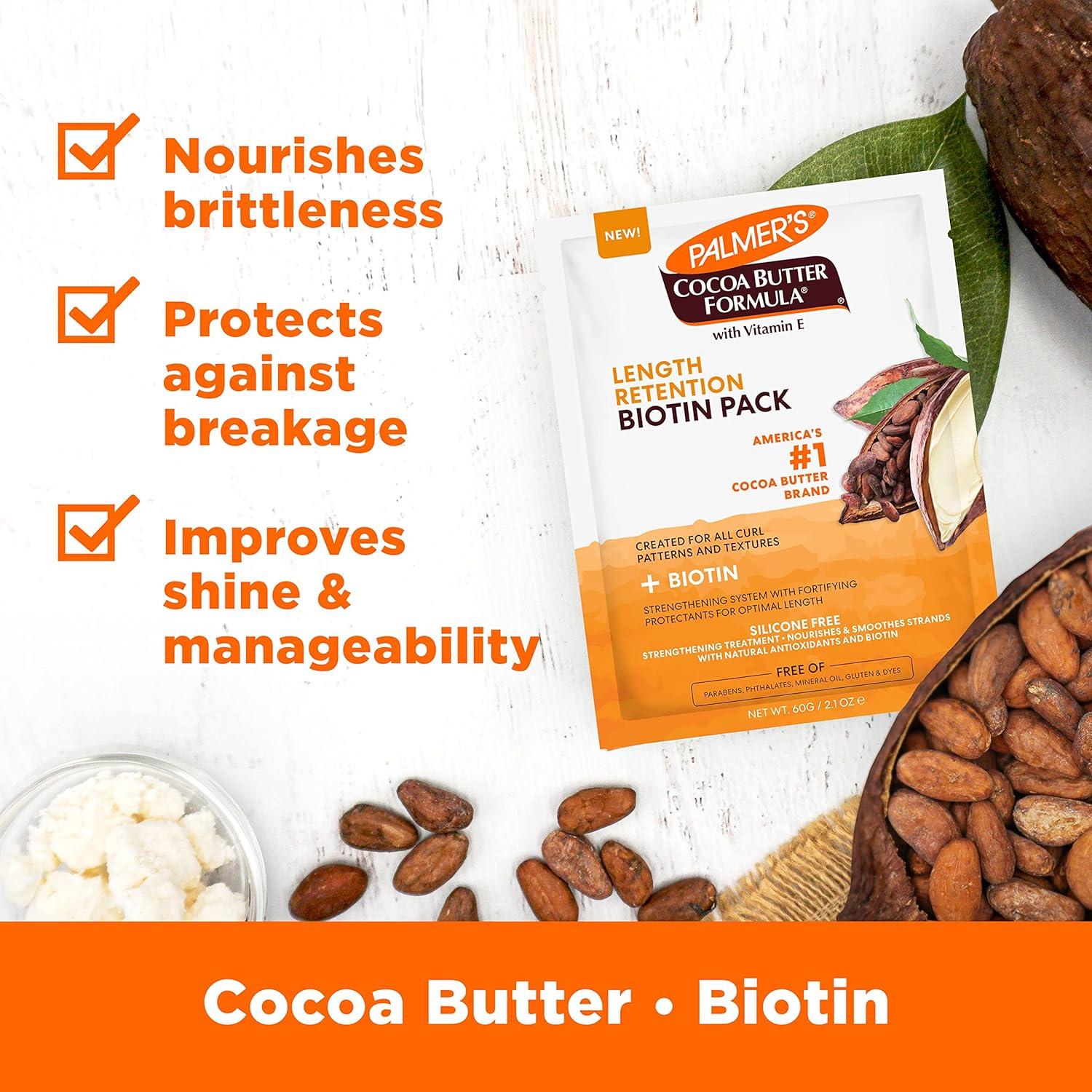 Palmer’s Cocoa Butter Hair & Scalp Care Bundle: Oil Spray (5.1 fl oz), Leave-In Conditioner (8.5 fl oz), and Biotin Packette (2.1 oz) - view 5